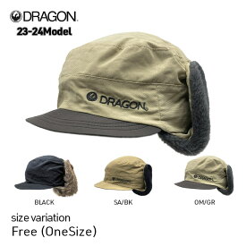 【6/5限定！最大100%ポイントバック！※要エントリー】23-24 DRAGON FLAP CAP ドラゴン フラップキャップ アウトドア スキー スノーボード スノボー スキー 耳当て付き 帽子 メンズ レディース 防寒