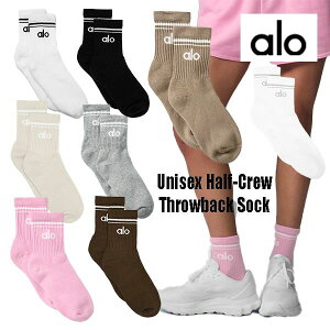 ��ALO yoga�� ���j�Z�b�N�X �n�[�t�X���[�o�b�N�\�b�N�X BTS JIN �O���[�o���A���o�T�_�[�A�C Unisex Half Throwback Sock ���{������ �C�� �\�b�N�X ���炩�� �����b�N�X �N�b�V������ �A���[ �X�|�[
