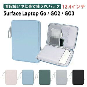 Microsoft Surface Laptop Go 2 GO 3 12.4 �^ �C���` �J�o�[ �|�[�` �J�o���^ PU���U�[ �X�g���b�v�t�� �y�� ���� �T�[ �|�P�b�g�t�� �Z�J���h�o�b�O�^