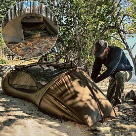 ソロ 蚊帳 シェルター 自立式 インナーテント軽量 1人用 モスキートネット テント カンガルースタイル キャンプ ポップアップテント 野外 アウトドア