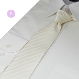 ネクタイ 結婚式 白 フォーマルネクタイ 礼装 選べる柄 ストライプ 小紋 シルク 日本製 ギフト プレゼント 新郎