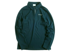 Columbia Sportswear コロンビア コットン混 ストレッチ 長袖 ポロシャツ ウェア レディース C23YLG601 ネイビーグリーン 90(S)-01 95(M)-02 100(L)-03 105(XL)-04▲005▼30516k13