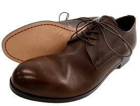 PADRONE パドローネ 日本製 マッケイ製法 本革 外羽根 DERBY PLAIN TOE SHOES ダービー プレーントゥ レザー シューズ 革靴 PU7358-2001-11C 定価3万 ディープブラウン 41-01 43-02▲050▼30602k06