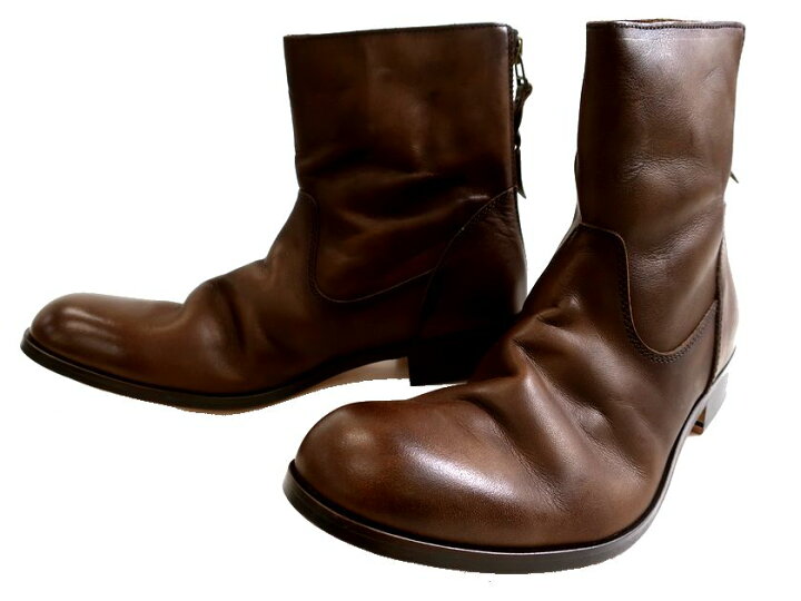 楽天市場】PADRONE パドローネ 日本製 BACK ZIP BOOTS バックジップ 