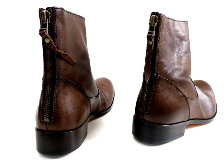 楽天市場】PADRONE パドローネ 日本製 BACK ZIP BOOTS バックジップ 