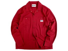 Schott N.Y.C. ショット LS TC WORK SHIRT コットン混 ボックスシルエット 長袖 ワークシャツ 3115070 バーガンディ M-01 L-02 XL-03 2XL-04▲020▼30705k01