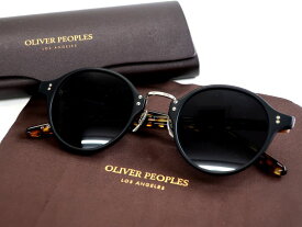 OLIVER PEOPLES オリバーピープルズ 日本製 ICONIC STYLES RESORT COLLECTION 1955 SUN べっ甲 コンビネーションフレーム 偏光レンズ ボストン サングラス 眼鏡 アイウェア 8990S 定価3.9万 ブラック ブラウン 48□24-147▲054▼30811k03