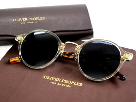 OLIVER PEOPLES オリバーピープルズ 日本製 ICONIC STYLES RESORT COLLECTION 1955 SUN べっ甲 コンビネーションフレーム 偏光レンズ ボストン サングラス 眼鏡 アイウェア 8990S 定価3.9万 クリア ブラウン 48□24-147▲054▼30811k04