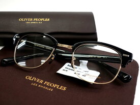 OLIVER PEOPLES オリバーピープルズ 日本製 Balen メタルリム サーモントシェイプ メガネ サングラス 眼鏡 アイウェア 7994T 定価3.9万 ブラック ゴールド 49□22-145▲054▼30816k14