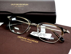 OLIVER PEOPLES オリバーピープルズ 日本製 Diandra べっ甲調 彫刻デザインメタルフレーム サーモントブロー メガネ 眼鏡 サングラス アイウェア 7981T 定価3.6万 クリアブラウン メタル 49□20-140 ▲054▼30817k01