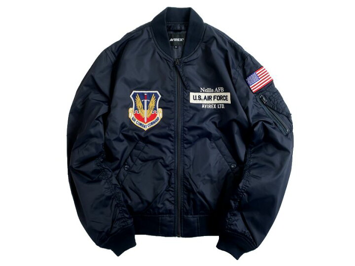 楽天市場】AVIREX アヴィレックス UTILITY MA-1 THUNDERBIRDS 9th AIR 