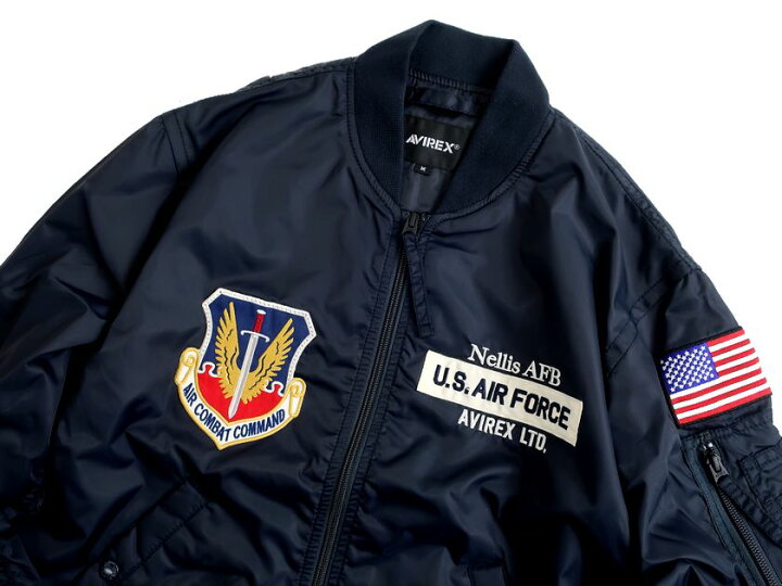 楽天市場】AVIREX アヴィレックス UTILITY MA-1 THUNDERBIRDS 9th AIR  