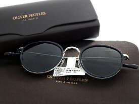 OLIVER PEOPLES オリバーピープルズ 日本製 MP-2 BKS 雅 Polarized ボストン メガネフレーム 眼鏡 アイウェア OV8991S 定価3.1万 ブラック シルバー 48□24 148▲135▼31214k01