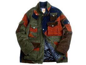 BARACUTA バラクータ イタリア製 FIELD JACKET FC コーデュロイ パッチワーク フィールドジャケット BRCPS0987 定価17.9万 マルチカラー M▲230▼40312k01