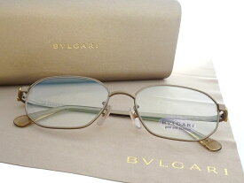 BVLGARI ブルガリ 日本製 750刻印 18K ヘキサゴン チタンフレーム 眼鏡 メガネ サングラス アイウェア 152TK 定価12.8万 ゴールド 55□17-145▲120▼40425k13