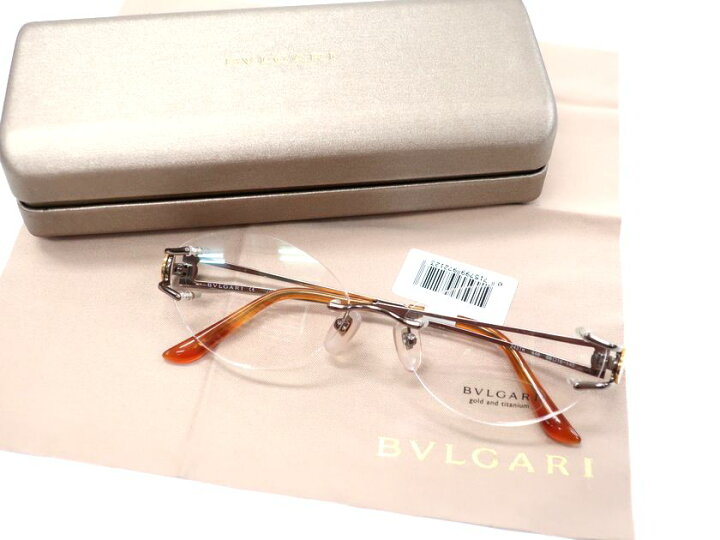 楽天市場】BVLGARI ブルガリ 日本製 750刻印 金 ツーポイント フレーム 