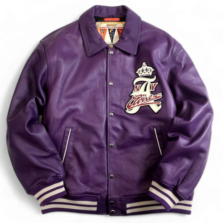 楽天市場】AVIREX アヴィレックス VARSITY JACKET CROWN LOGO クラウン 