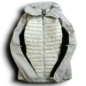 【中古】【新古品・未使用品】THE NORTH FACE ザ ノースフェイス SUMMIT SERIES UIAA ICE CLIMBING WORLD CUP ストレッチ 切替 ナイロン ダウンジャケット NFJ1DF84 グレー 90(L)-01 95(XL)-02 レディース▲050▼50219k12
