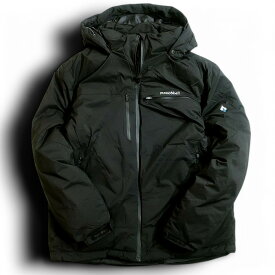 mont-bell モンベル UVCUT WATER-REPELLENT レイヤー 止水ジップ エコダウン パディングジャケット MW3FAMIJ801 ブラック 95(M)-01 100(L)-02▲100▼50220k05