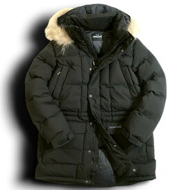 mont-bell モンベル Kara Down Parka Teflon加工 ラクーンファー付き ダウンジャケット コート ML3CWMDK802 ブラック 95(M)-01 100(L)-02 ▲094▼50220k09