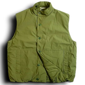 nanamica ナナミカ Insulation Vest PRIMALOFT コットン混 ウェザークロス インサレーション ベスト SUAF358U 定価3.8万 オリーブ M-01 L-02 XL-03▲098▼50226k04