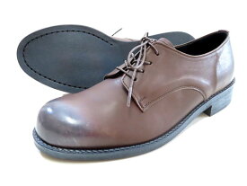 PADRONE HIGH STANDARD LINE パドローネ ハイスタンダードライン 日本製 マッケイ製法 本革 牛革 NICOLO DERBY PLAIN TOE SHOES ニコロ ダービープレーントゥ レザーシューズ 革靴 PU-8586-2005-17A 定価3.5万 ダークブラウン 40-01 41-02 42-03▲050▼30622t06