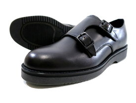 PADRONE URBAN LINE パドローネ アーバンライン 日本製 本革 KEI DOUBLE MONK STRAP SHOES ケイ ダブルモンクストラップ プレーントゥ レザーシューズ 革靴 PU8759-2002-18C 定価3.3万 ブラック 40-01 41-02 42-03▲050▼30629t06