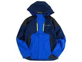 Columbia Sportswear コロンビア スポーツウェア 切替デザイン フルジップ フーデッド ジャケット ブルゾン トレーニングウェア YMG006 ネイビー×ブルー 90(S)-01 115(XXXL)-02▲031▼30525h12