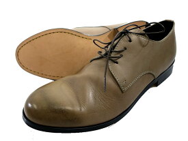 PADRONE パドローネ 日本製 マッケイ製法 本革 外羽根 DERBY PLAIN TOE SHOES ダービー プレーントゥ レザー シューズ 革靴 PU7358-2001-11C 定価3万 アッシュグレー 40-01 42-02 43-3▲050▼30608h06