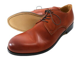 PADRONE パドローネ 日本製 マッケイ製法 本革 内羽根 ALTRO BALMORAL SHOES アルトロ プレーントゥ ストレートチップ バルモラル レザーシューズ 革靴 PU8769-2101-19C 定価3万 キャメル 42-01 43-02▲050▼30609h05