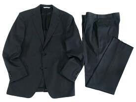 D'URBAN ダーバン 日本製 Loro Piana ロロピアーナ トロピカルウール 1タック ジャケット スラックスパンツ 1708200235 定7.5万 ダークグレー AB6▲100▼30621h13