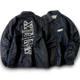 【中古】【新古品・未使用品】AVIREX アヴィレックス バックプリント 中綿入り ナイロンジャケット コーチジャケット ミリタリージャケット パデッドブルゾン 6112165 ブラック M-01 L-02 XL-03 2XL-04 ▲025▼41217w06