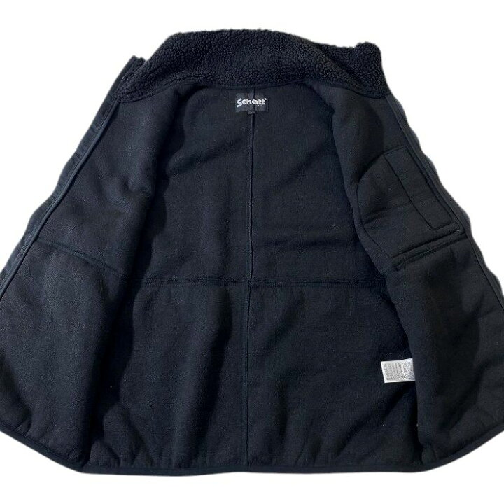 楽天市場】Schott N.Y.C. ショット LEATHER POCKET PILE VEST レザー 