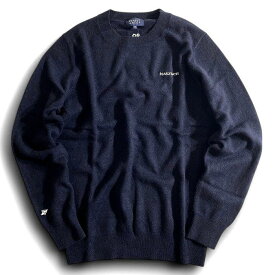 【中古】【新古品・未使用品】PEARLY GATES パーリーゲイツ ゴルフ ESSENTIAL SERIES ピュアカシミヤ フライングラビット刺繍 薄手 クルーネック 丸首 長袖 ニット セーター ゴルフウェア 053-2970001 定価3.3万 ダークネイビー 4-01 5-02 6-03 ▲036▼50207w07