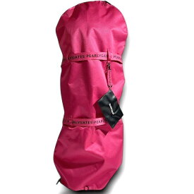 【中古】【新古品・未使用品】PEARLY GATES パーリーゲイツ ゴルフ 9型口枠対応 ワンタッチ式ロゴベルト キャディバッグ用 トラベルカバー 送り状用ケース付き 053-2984203 定価1.7万 ピンク FR ▲019▼50317w08