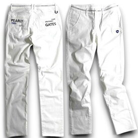 【中古】【新古品・未使用品】PEARLY GATES パーリーゲイツ ゴルフ 接触冷感 +PLUSCOOL ストレッチ ロングパンツ ゴルフウェア レディース 055-2231702 定価2.4万 ホワイト 00-00 0-01 1-02 2-03 ▲027▼50327w06