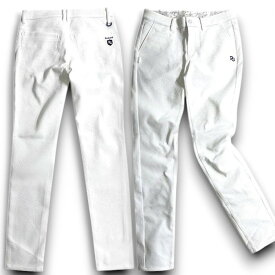 【中古】【新古品・未使用品】PEARLY GATES パーリーゲイツ ゴルフ 吸水速乾 TEXBRID ダイヤドビー ストレッチ ロングパンツ ゴルフウェア レディース 055-2231902 定価2.7万 ホワイト 00-00 0-01 1-02 2-03 ▲030▼50327w07