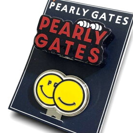 【中古】【新古品・未使用品】PEARLY GATES パーリーゲイツ ゴルフ 日本製 GRAFFLEX どうしちゃったPG ニコちゃん 立体マーカー クリップ式マーカー 2点セット 053-2284031 定価8千 ブラック レッド イエロー FR ▲010▼50623w01