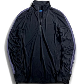 【中古】【新古品・未使用品】icebreaker アイスブレイカー M125 ZONKNIT LS HALF ZIP ゾーンニット構造 メリノウール ジャージー 無地 ハーフジップ 長袖 カットソー プルオーバーシャツ IBOA56VX 定価2.2万 ブラック グレー M ▲050▼50919w06