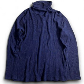 【中古】【新古品・未使用品】icebreaker アイスブレイカー U Merino Waffle LS Turtleneck メリノウール ワッフル フラットロック縫製 無地 タートルネック 長袖 カットソー Tシャツ ユニセックス IBOA575D 定価2.6万 ネイビー M-01 L-02 XL-03 ▲050▼50918w08