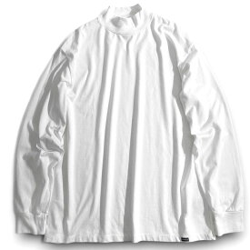 【中古】【新古品・未使用品】nanamica ナナミカ 日本製 L/S Mock Neck Tee カバーリングコアヤーン 天竺 モックネック 長袖 Tシャツ カットソー SUHS309 定価1.4万 ホワイト XL ▲040▼50918w01