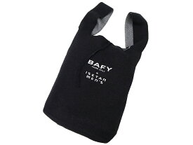 BAFY × ISETAN MEN'S バフィー 伊勢丹メンズ イタリア製 ロゴデザイン 上質コットンニット グ ショッピングバッグ エコバッグ 鞄 44416AB ブラック ▲030▼20120m04