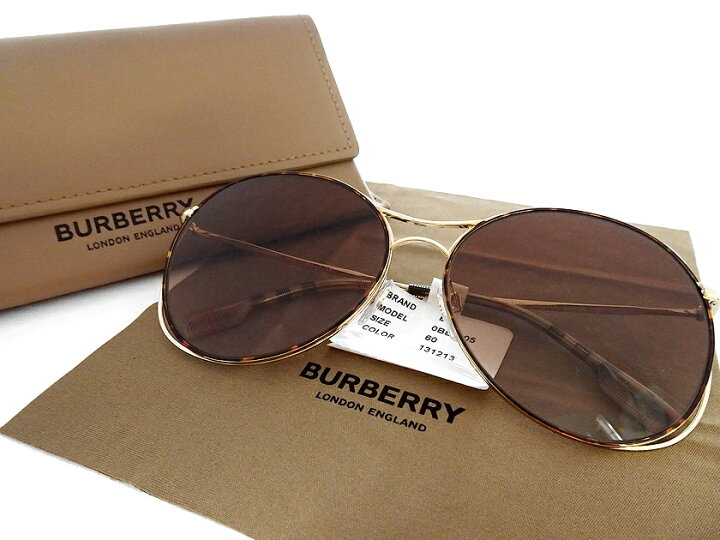 未使用 BURBERRY バーバリー ノバチェック キャットアイ サングラス  