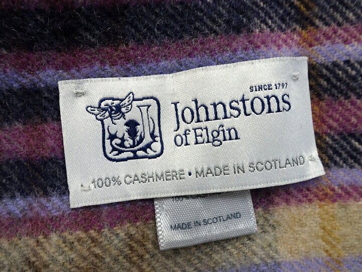 楽天市場】美品 Johnstons of Elgin ジョンストンズ カシミヤ100  