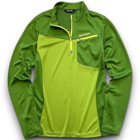【中古】【新古品・未使用品】Karrimor カリマー askin UVカット BEYOND-UVTEX 冷間 吸水速乾性 ハーフジップ プルオーバー ストレッチ 長袖 シャツ ウェア 1KATSM5510 レディース グリーン 90-01 95-02 100-03 ▲010▼30929h03