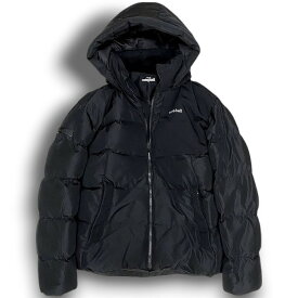 【中古】【新古品・未使用品】mont-bell モンベル エコダウン ナイロン切替 中綿入り フーデッド ジャケット パデッドブルゾン アウトドア MW3GAMDJ204 ブラック 100(L)-01 105(XL)-02▲100▼51023m02