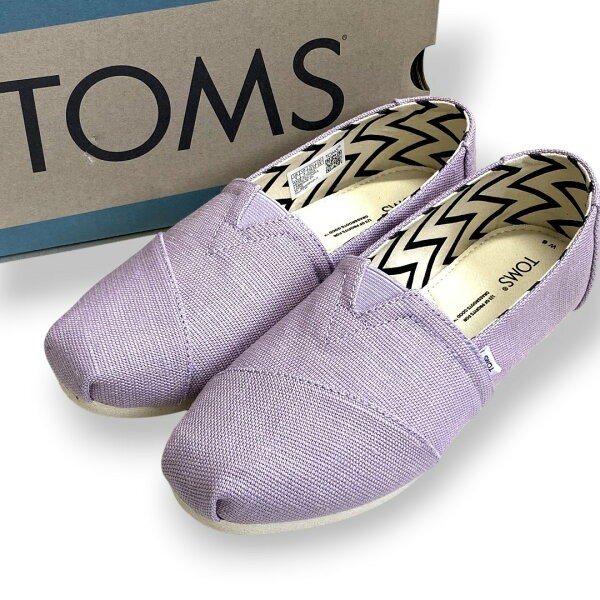 【中古】【新古品・未使用品】TOMS トムス トムズ Alpargata Light Orchid Heritage Canvas アルパルガータ 高性能インソール ヘリテージ 麻 ジュート×キャンバス スリッポン シューズ ローカットスニーカー 10017734 ライトオーキッド 6(23)▲005▼60616m08