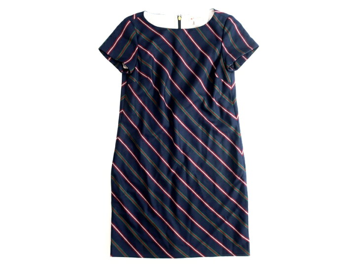 楽天市場 Brooks Brothers Red Fleece ブルックスブラザーズ レッドフリース レジメンタル柄 ウールツイル ショートスリーブドレス ワンピース 定6 2万 ネイビー 2 030 k05 Crawler