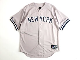 Majestic マジェスティック MLB メジャーリーグ ベースボール NEW YORK YANKEES ニューヨーク ヤンキース TANAKA 田中将大選手 19 ROAD プレイヤー レプリカ ユニフォーム 野球 定1.7万 グレー S-01 M-02 L-03 XL-04 2XL-05▲025▼00110k02