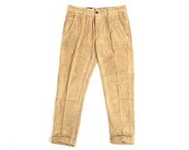 Carelabel ケアレーベル イタリア製 Breeches 156 BIG RIB 519 10oz BIG CORDUROY 製品染め 太畝 コーデュロイ テーパード パンツ スラックス 定3.3万 ベージュ 29-01 30-02 31-03 32-04 34-05▲036▼00402k06